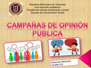 República Bolivariana de Venezuela
Vice rectorado académico
Facultad de ciencias económicas y social
Escuela de Comunicación Social
 