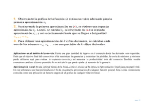 Aplicación de la Derivada