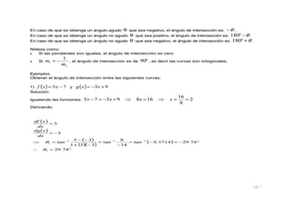 Aplicación de la Derivada