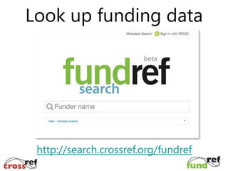 Look up funding data

http://search.crossref.org/fundref

 
