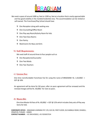 Pre School Franchise | PDF