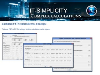 Real Fibre optic FTTH FTTX network design, engineering & planning ...