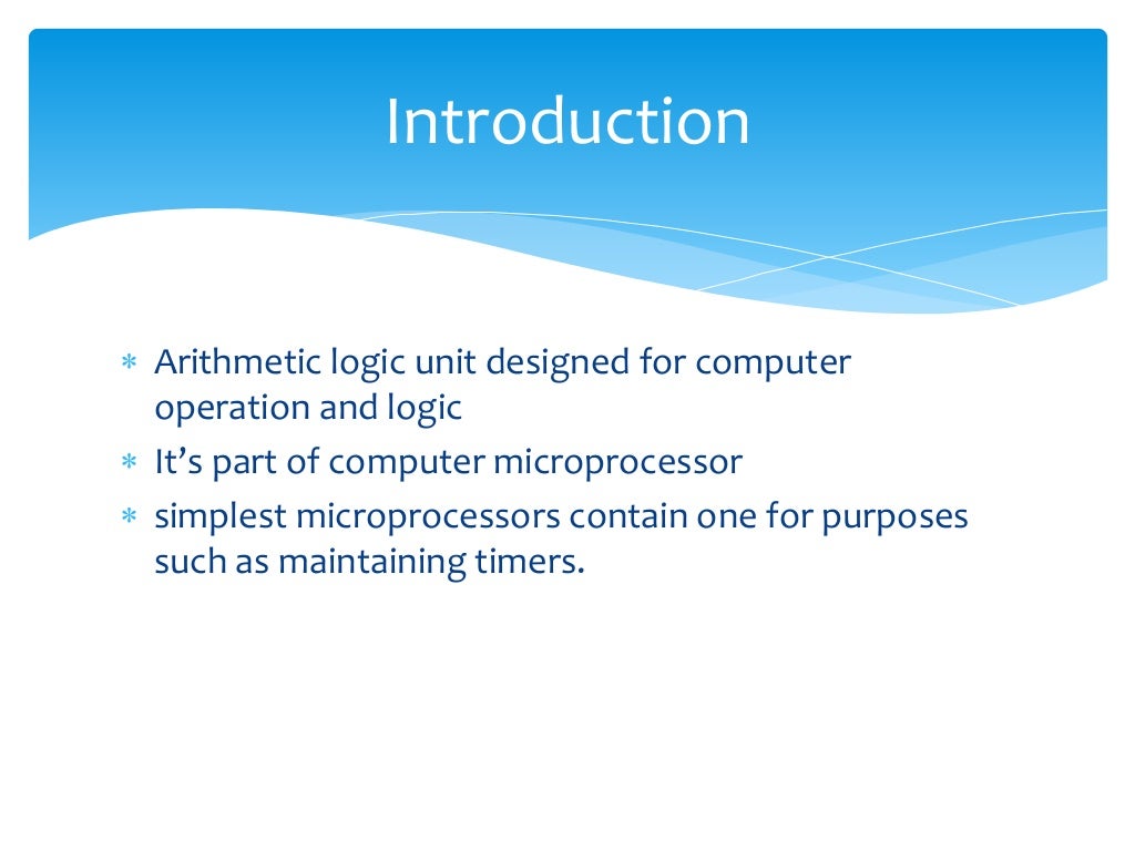 arithmetic logic unit