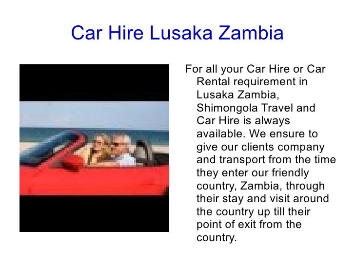 Car Hire Lusaka Zambia