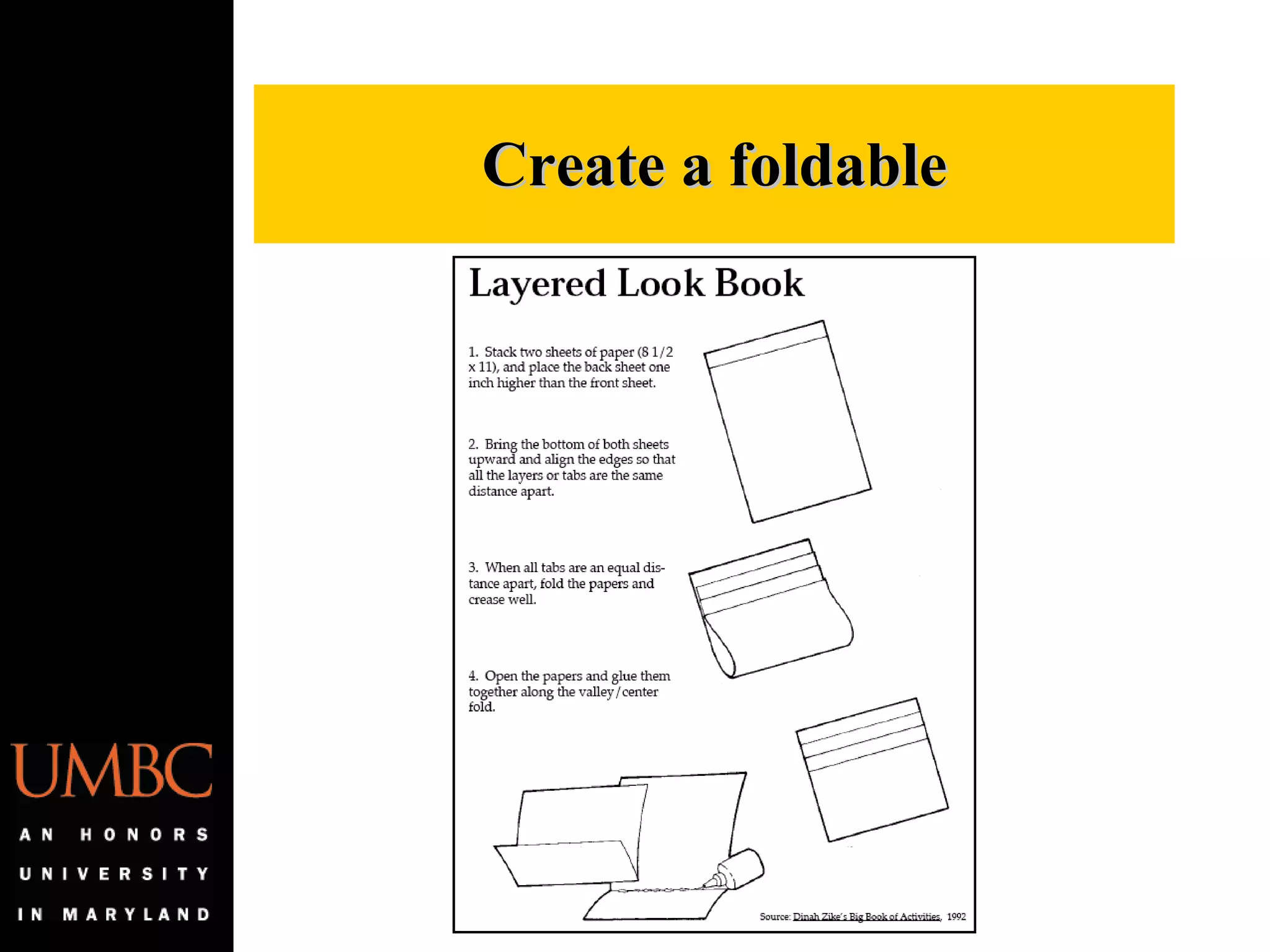 Create a foldable 