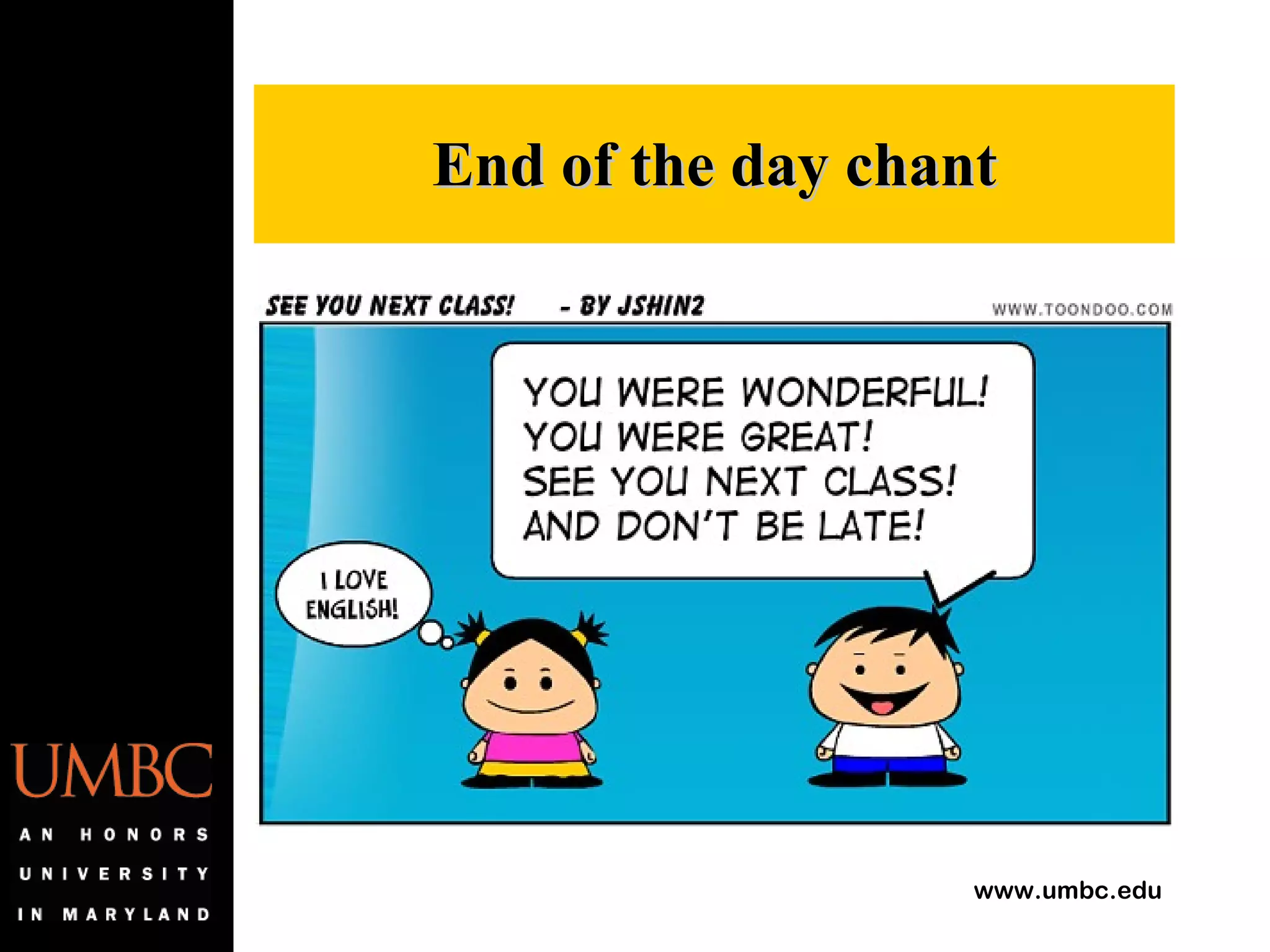 End of the day chant 