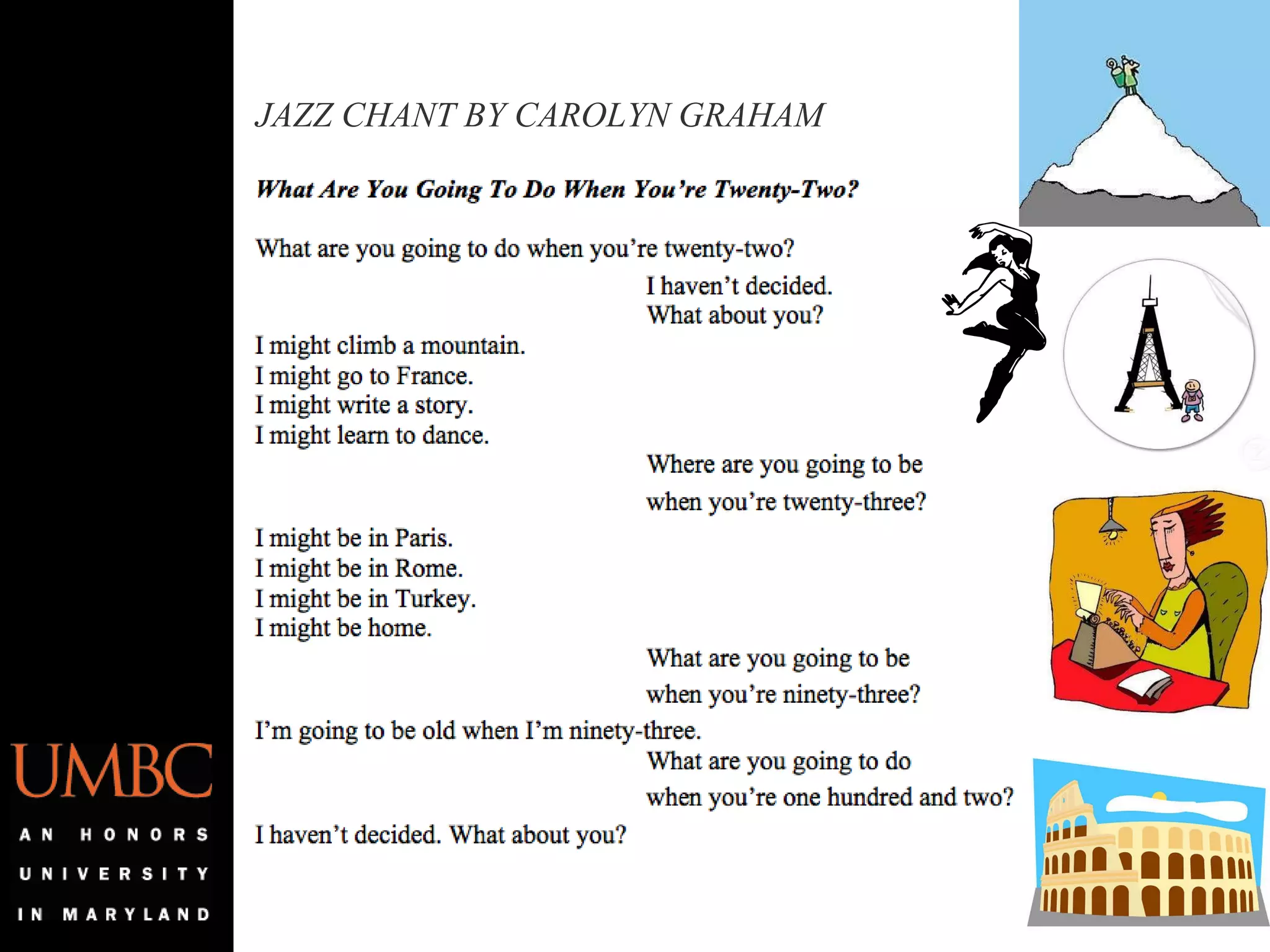JAZZ CHANT BY CAROLYN GRAHAM 