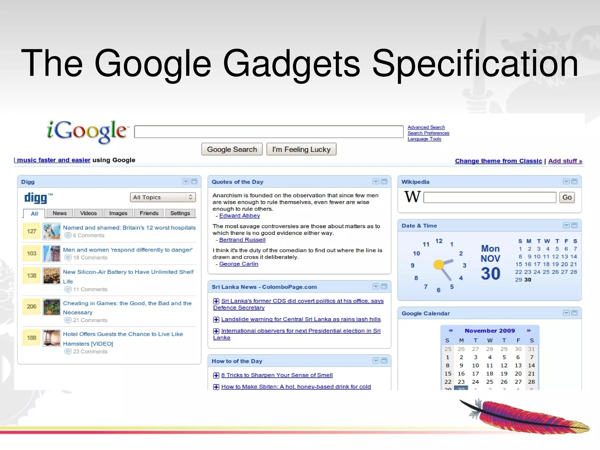 The Google Gadgets Specification




                
 