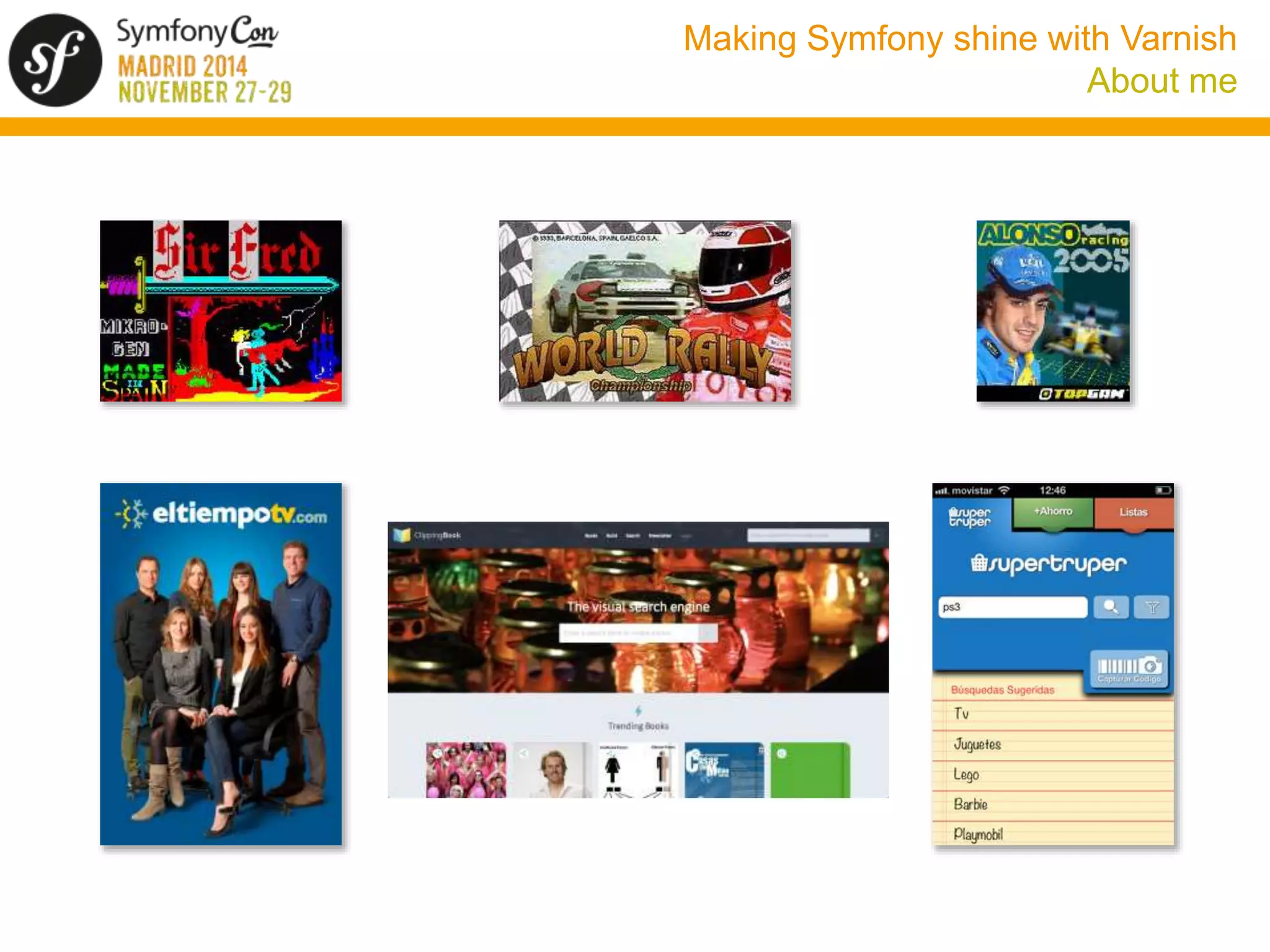 Making Symfony shine with Varnish 
About me 
 