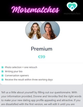Online the first Impression counts - Dating App Help for Men