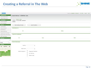 Creating a Referral in The Web




                                 Page 18
 