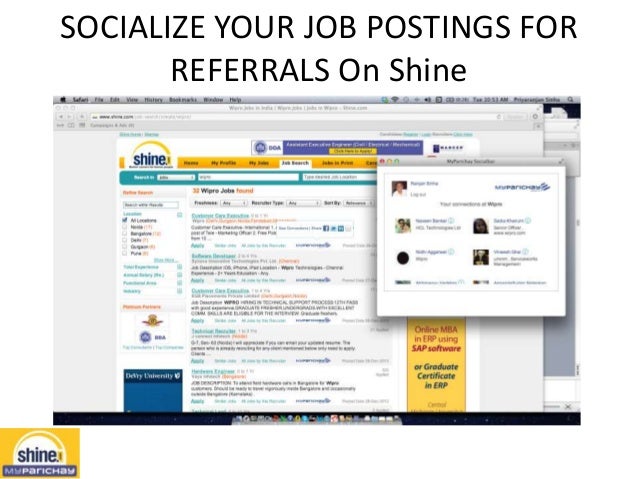 shine company parichay social media hiring concept shine job posting