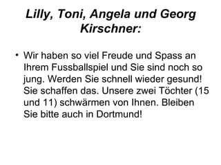 Lilly, Toni, Angela und Georg Kirschner: ,[object Object]