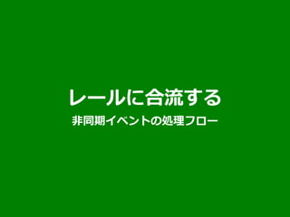 レールに合流する
非同期イベントの処理フロー
 