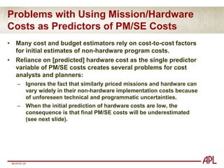 95% confidence interval around the slope = [0.0009,0.0063].R2 = 0.5073Source: APL Mission Data History