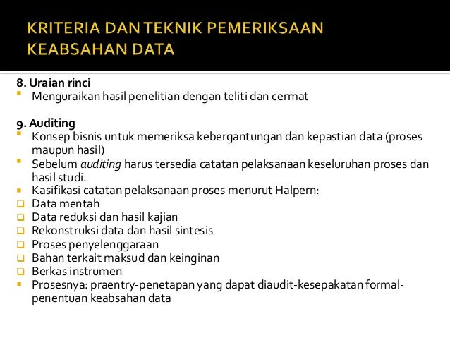 Penelitian kuantitatif (keabsahan data)