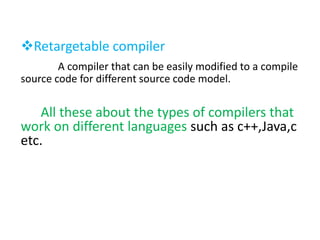 compiler and their types | PPT