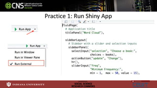Practice 1: Run Shiny App
 