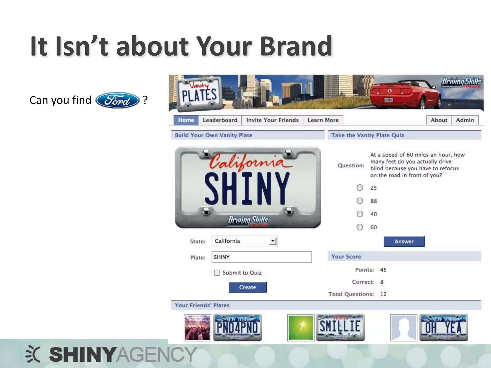 It Isn’t about Your BrandCan you find                  ?