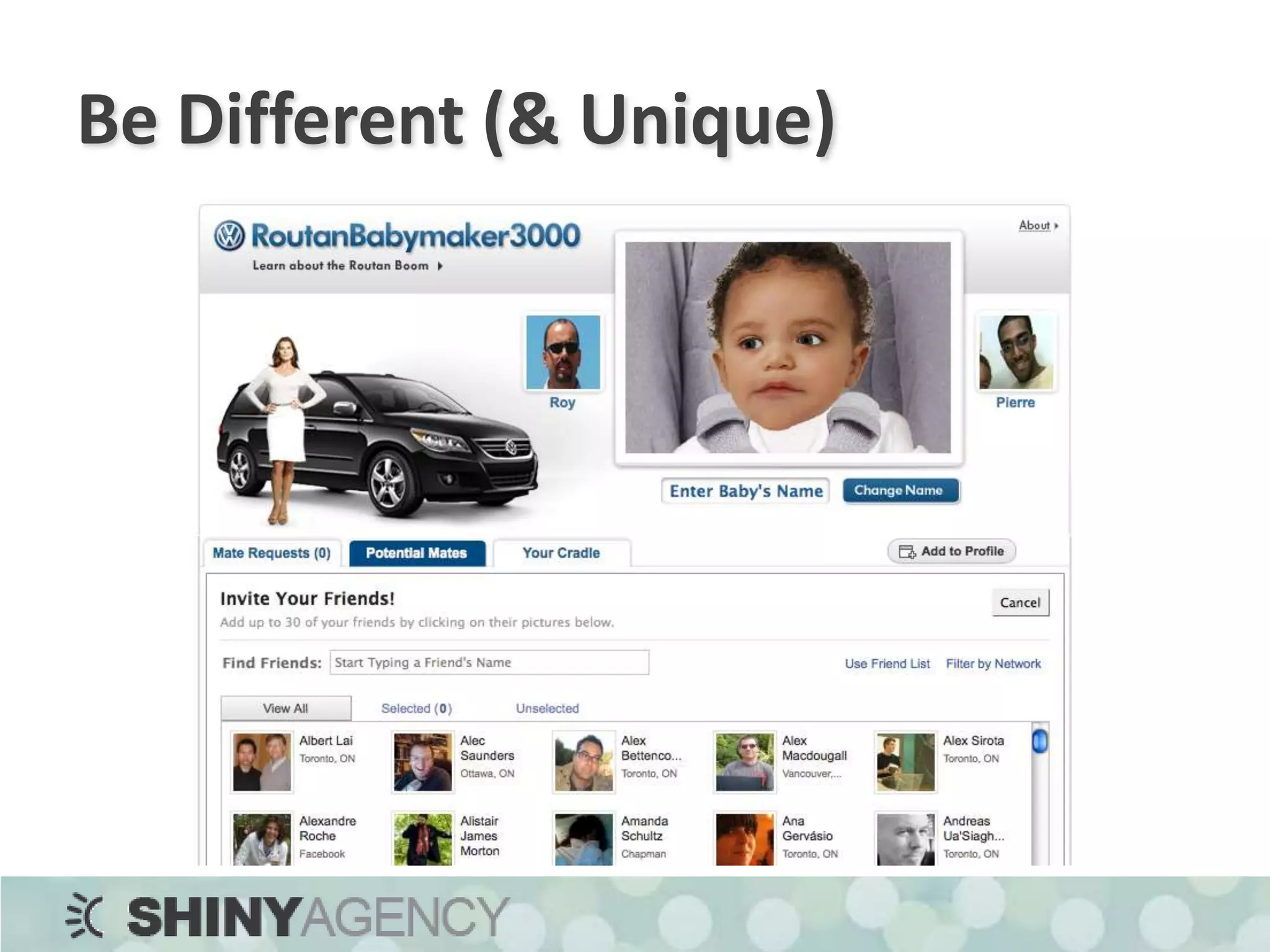 Be Different (& Unique)