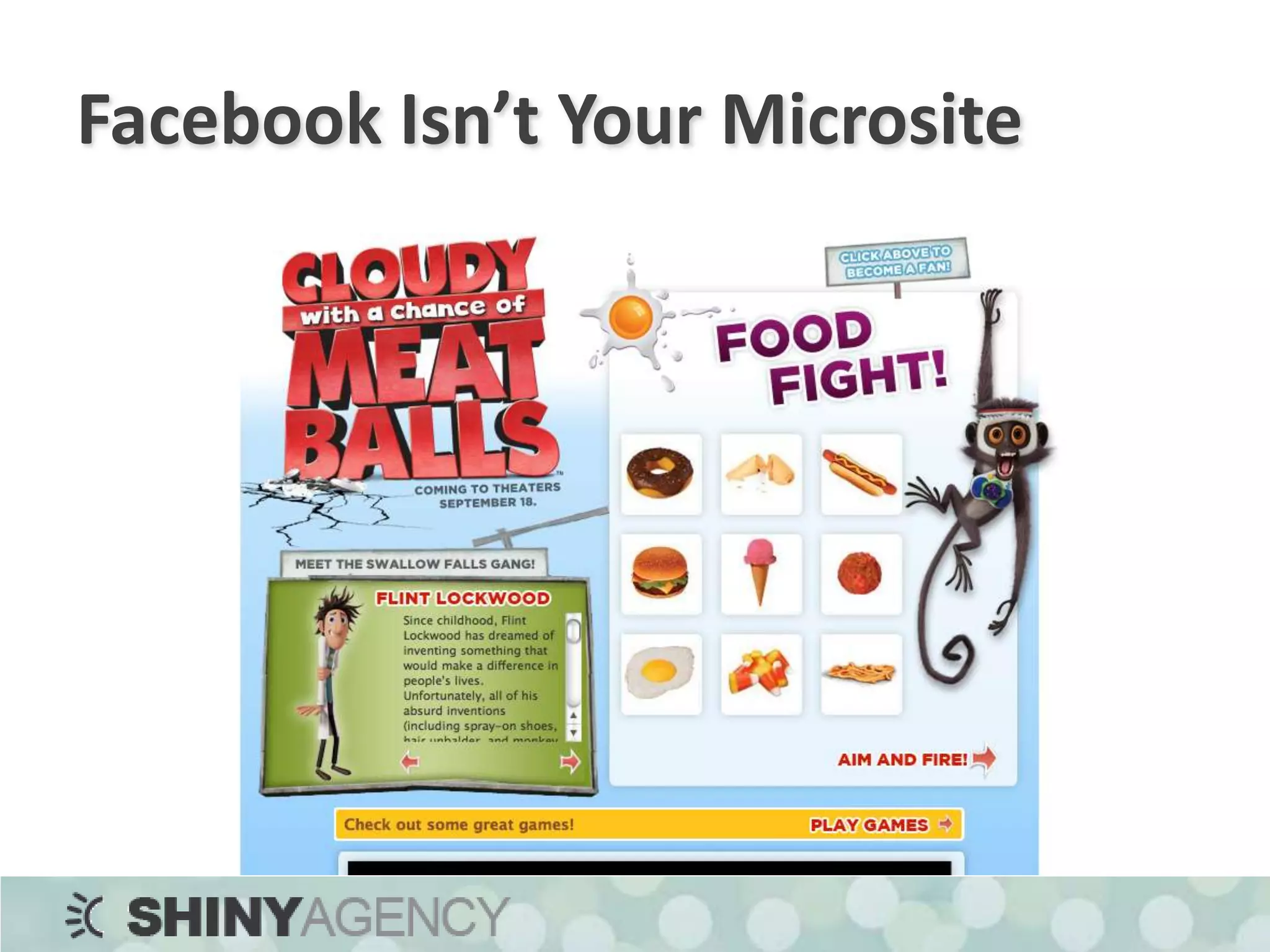 Facebook Isn’t Your Microsite