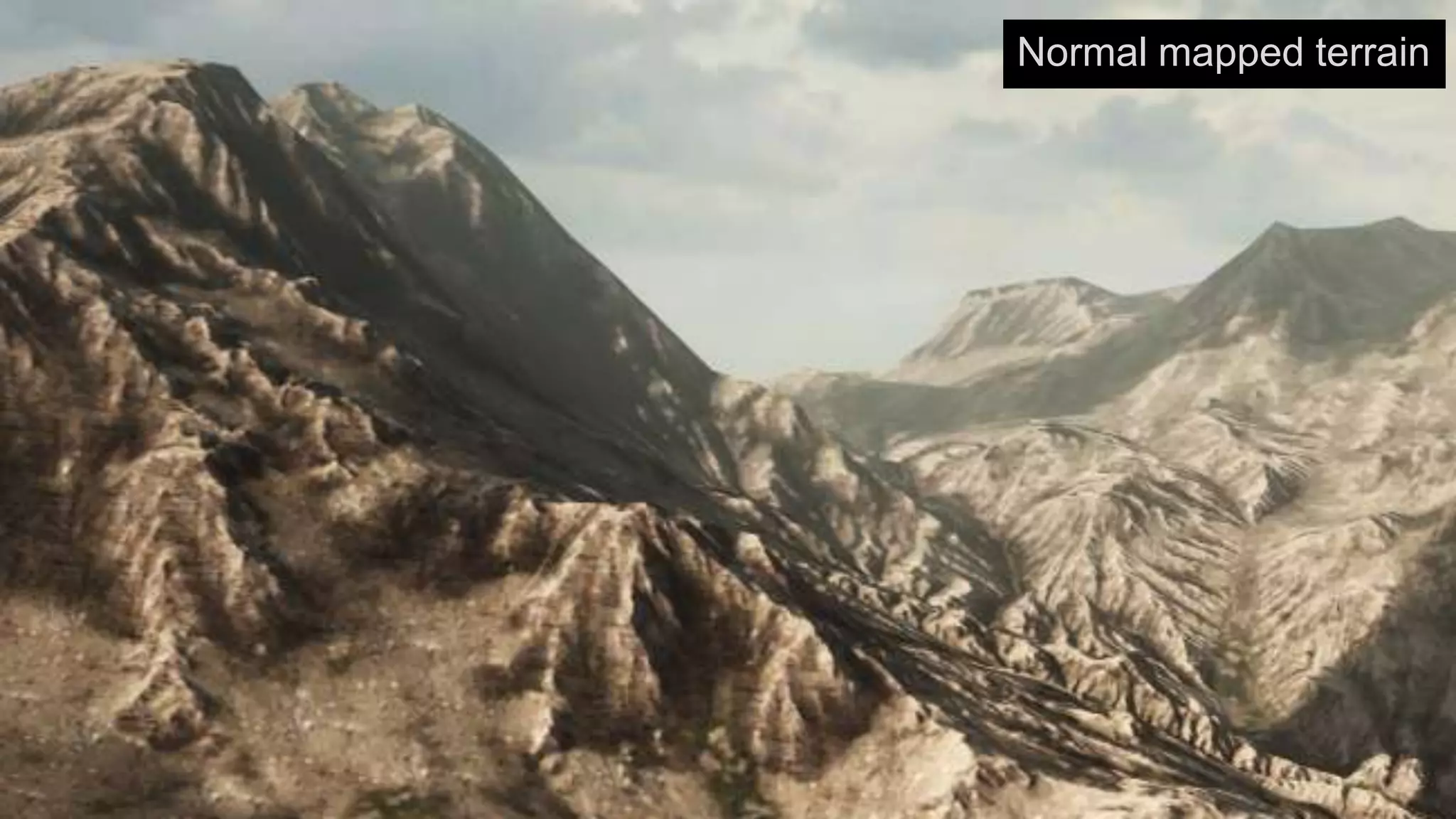 Normal mapped terrain
 