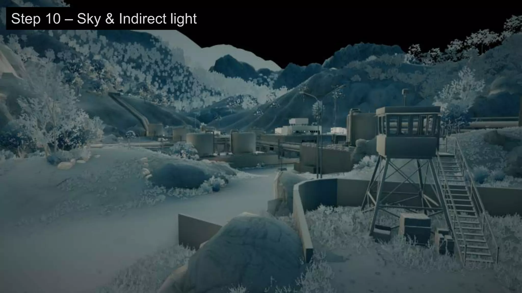 Step 10 – Sky & Indirect light
 