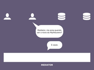 MEDIATOR
Mediator, me avisa quando
sair o novo do Mythbusters?
É nóish.
 