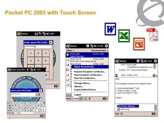 Pocket PC 2003 with Touch Screen




 11
 