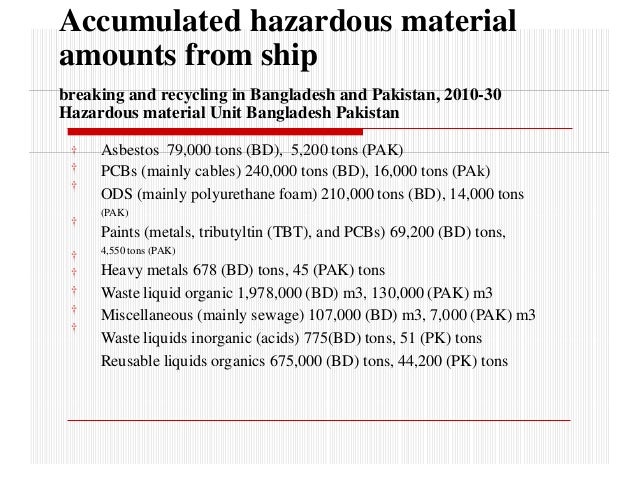 ship hazardous material