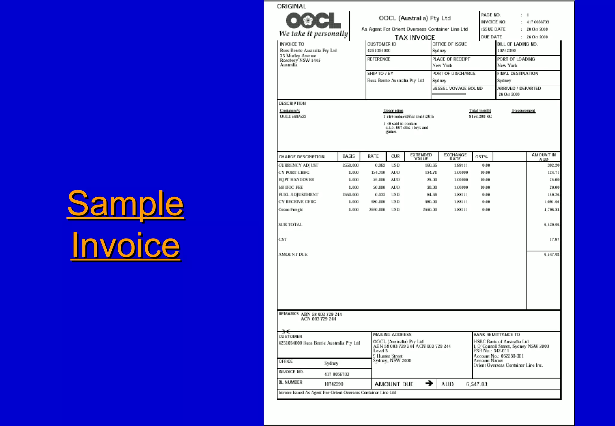 SampleSample
InvoiceInvoice
 