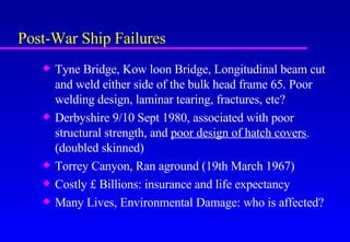 Structural Failure Ship Ship failure | PDF