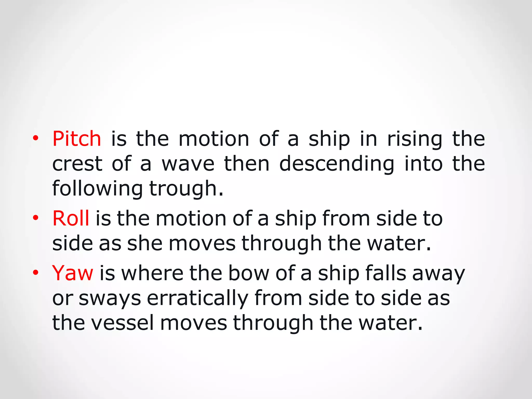 Ship Motion and Stresses | PPT