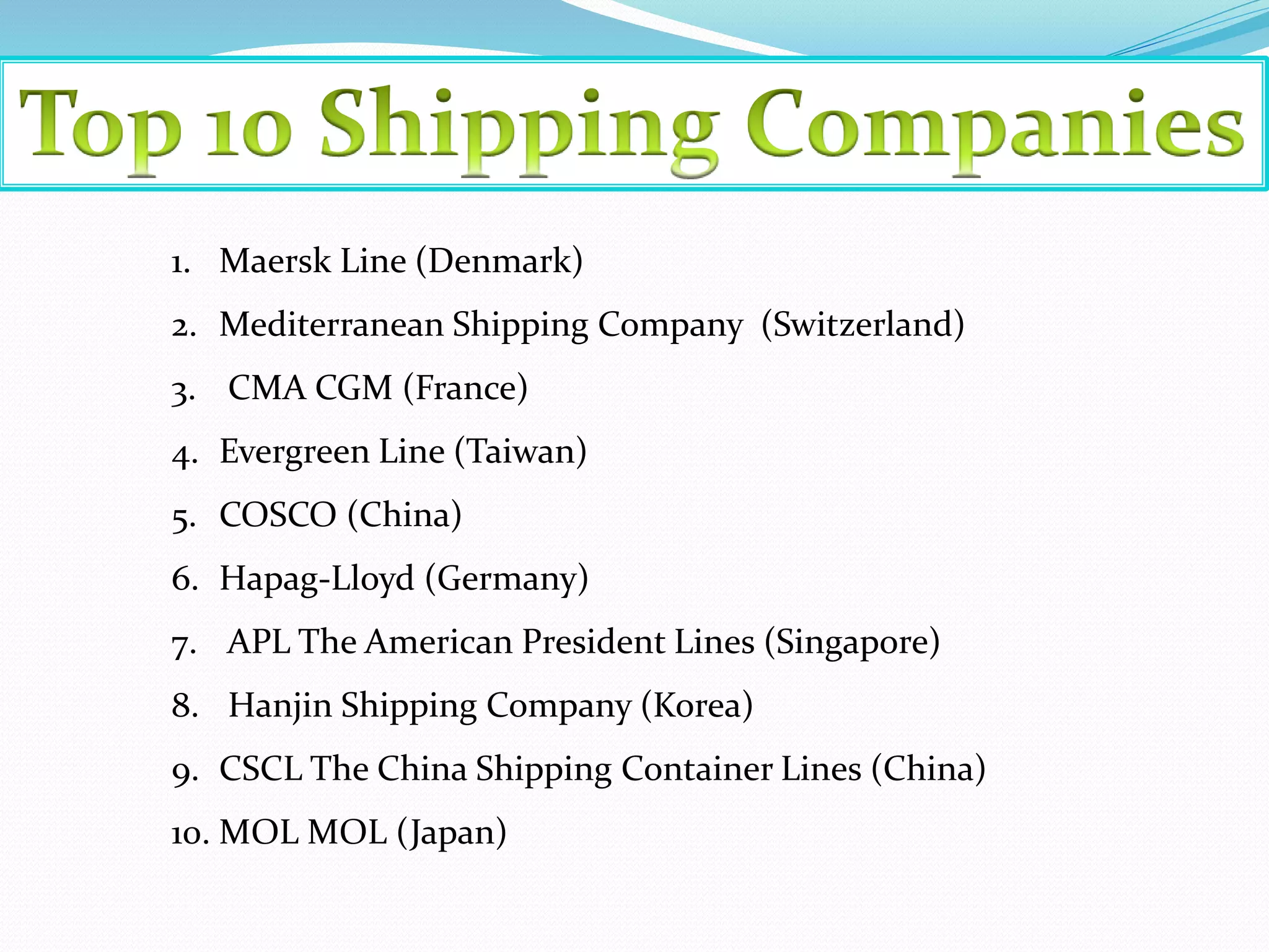 Shipping | PPTX