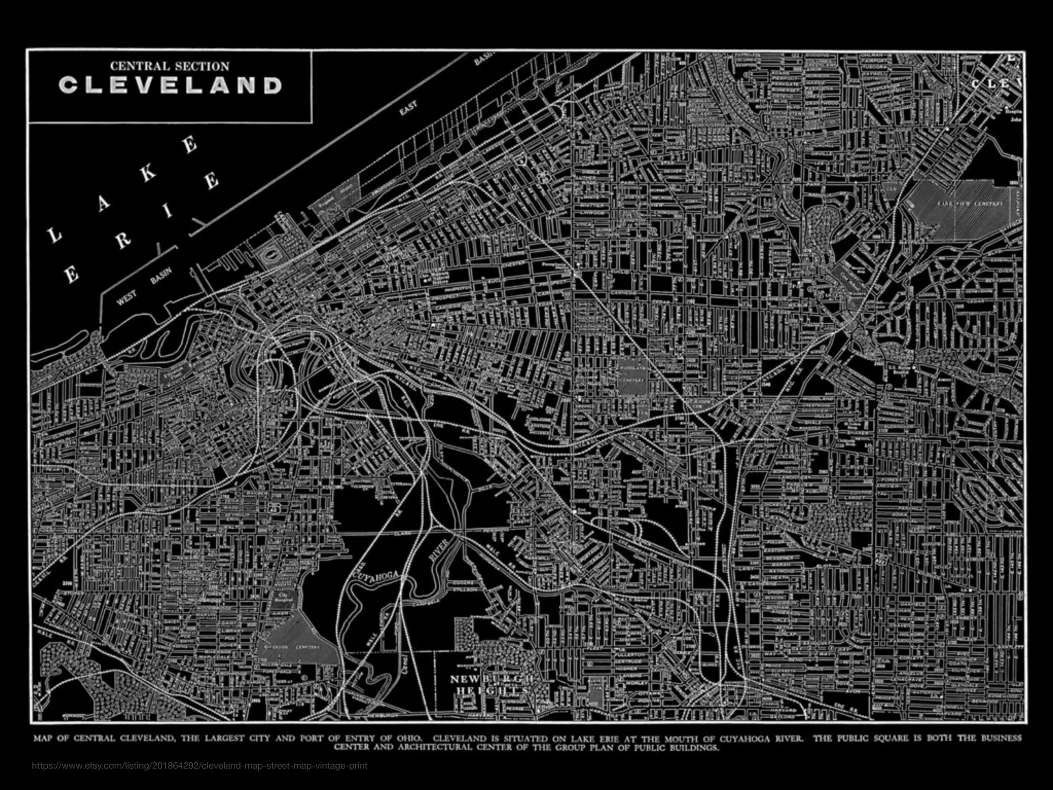https://www.etsy.com/listing/201864292/cleveland-map-street-map-vintage-print
 
