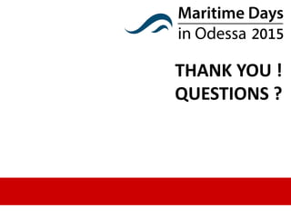 THANK YOU !
QUESTIONS ?
 