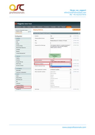 Skype: osc_support
sales@oscprofessionals.com
Ph: +91-9225237076
www.oscprofessionals.com
 