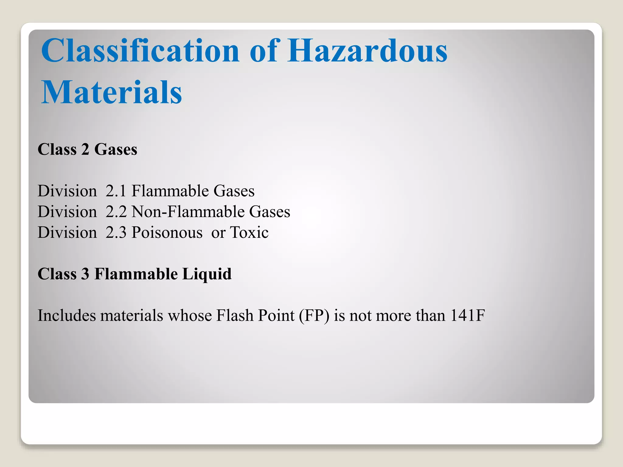 Container Hazard Classification Shipping hazardous materials | PPTX