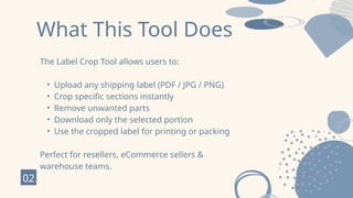 Label Crop Bulk Shipping Label Crop Tool: Extract 4x6 from A4 PDF Easily | PPTX