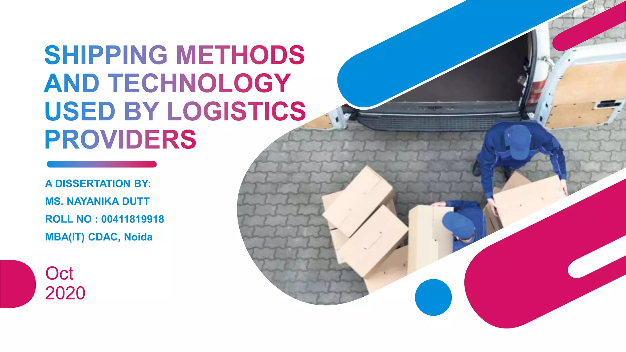 Shipping methods n dutt