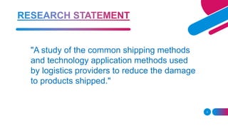 Shipping methods n dutt