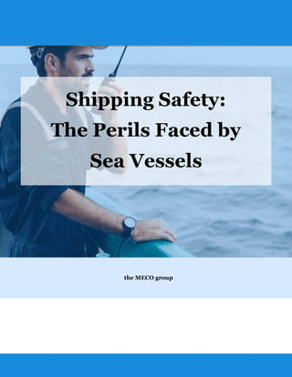 Shipping Safety:
The Perils Faced by
Sea Vessels
the MECO group
 