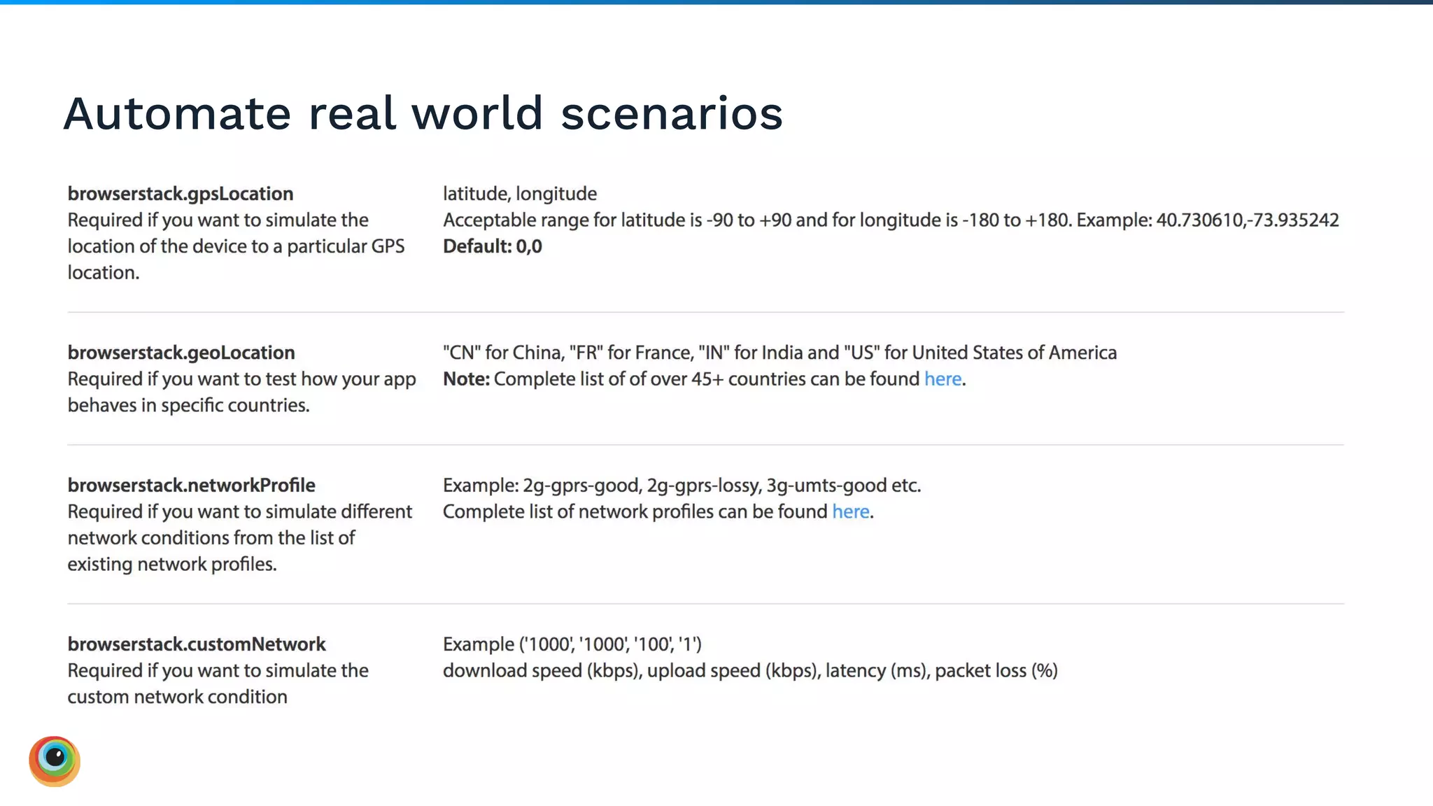 Automate real world scenarios
 