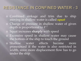 Ship resistance in confined water | PPTX