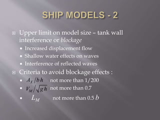 Ship resistance in confined water | PPTX