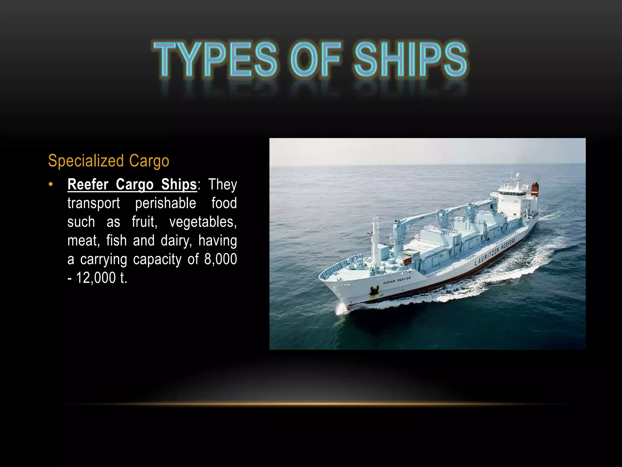 Ship´s dimension & types of ships | PPTX