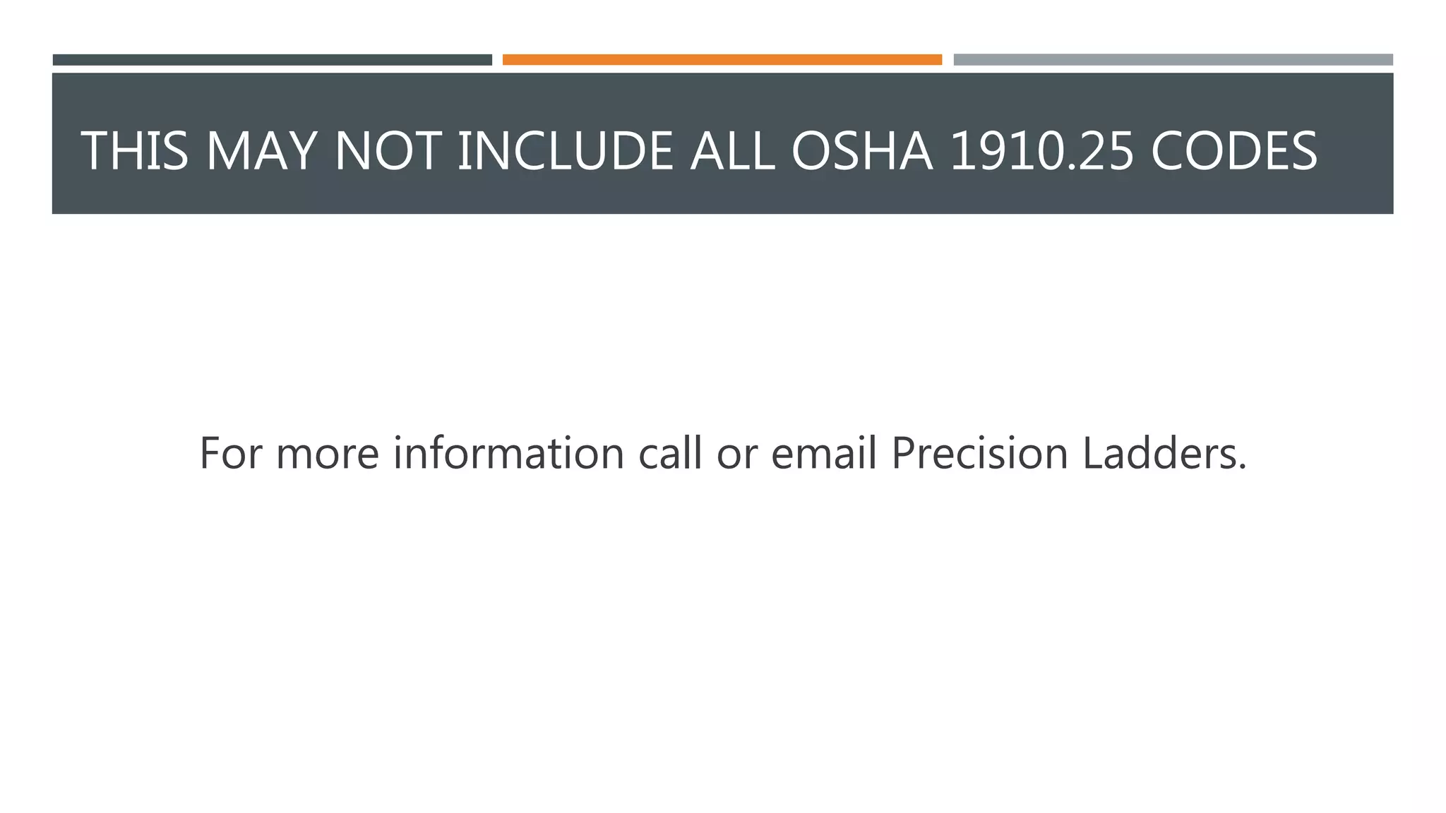 Ships ladder OSHA 1910.25 code 2018 | PPTX