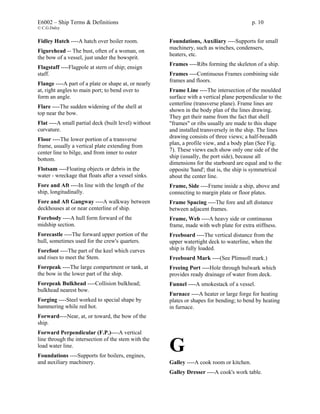 Ship Terminology Examples Ship terms | PDF
