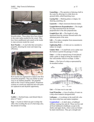 Ship Terminology Examples Ship terms | PDF
