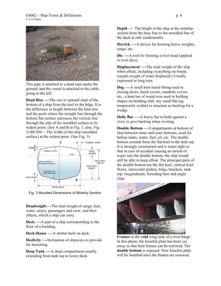Ship Terminology Examples Ship terms | PDF